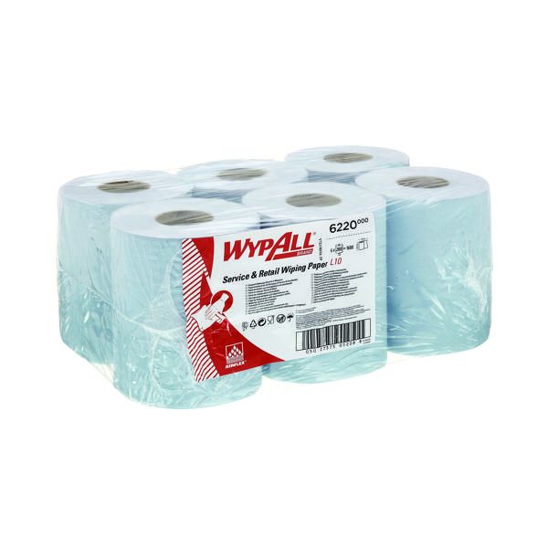 WypAll L10 CF Roll 1Ply Blu Pk6 6220 image