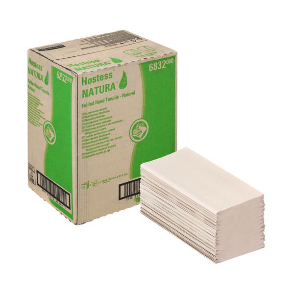 Hostess Natura H/Towels 1Ply Nat P12 image