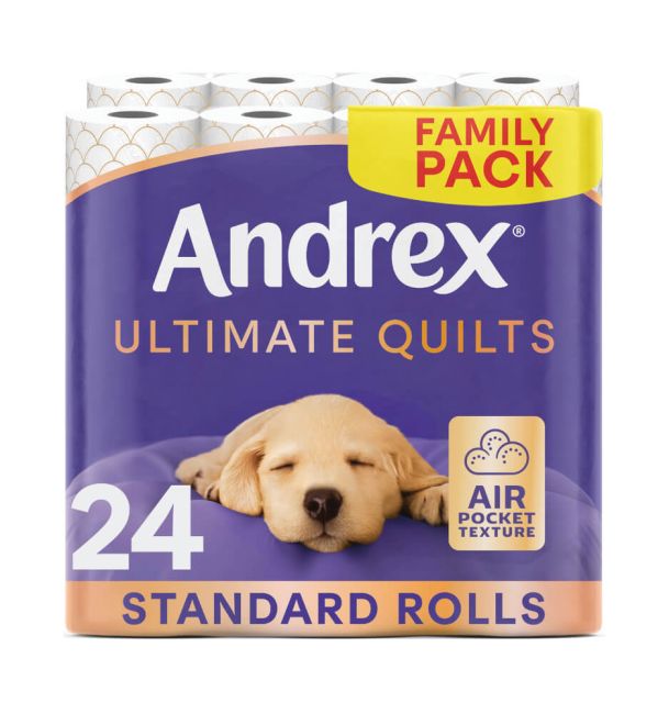 Andrex Ultimate Quilts 24 Rolls - 4475901 | Printer Base