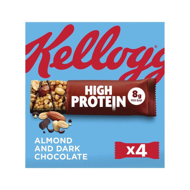 Kelloggs High Protein Almond and Dark Chocolate Snack Bars 35g (Pack of 16) 7100787000 image 1