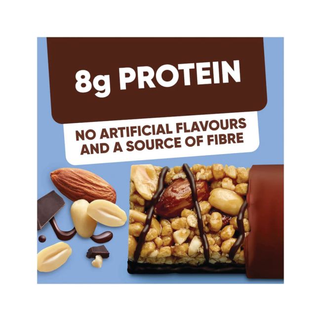 Kelloggs High Protein Almond and Dark Chocolate Snack Bars 35g (Pack of 16) 7100787000 image 2