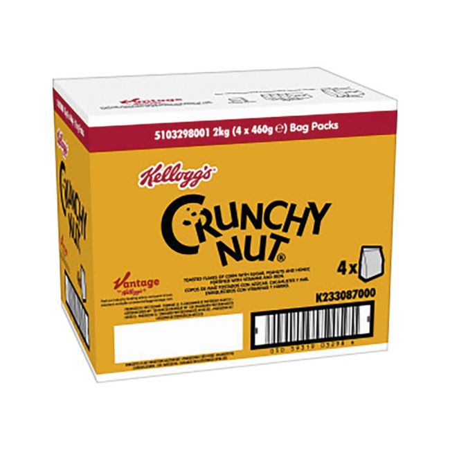 Kelloggs Crunchy Nut 460g Bag (Pack of 4) 5103298000 image 1