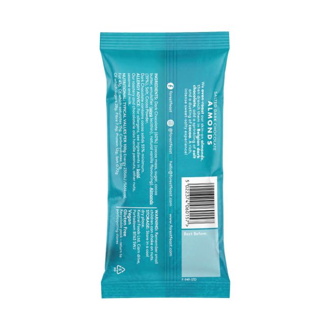 Forest Feast Salted Dark Chocolate Almonds Impulse40g (Pack of 12) 06016 image 2