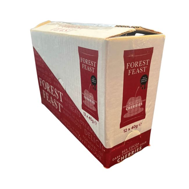 Forest Feast Belgian Dark Chocolate Sour Cherries Impulse40g (Pack of 12) 06020 image 3