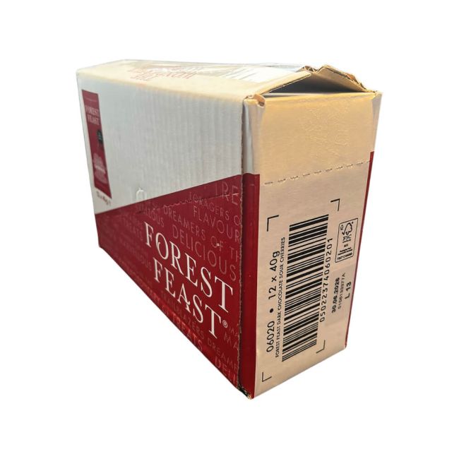 Forest Feast Belgian Dark Chocolate Sour Cherries Impulse40g (Pack of 12) 06020 image 4