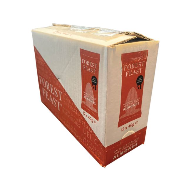 Forest Feast Valencia Orange Milk Chocolate Almonds Impulse 40g (Pack of 12) 06024 image 3