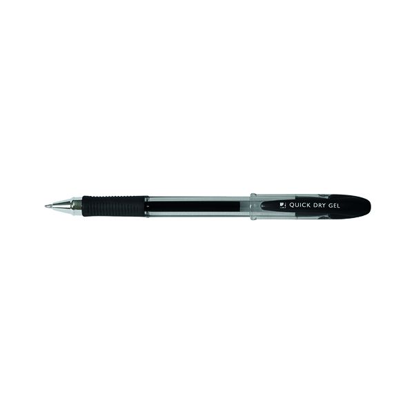 Q-Connect Delta Gel Pen Black Pk12 image