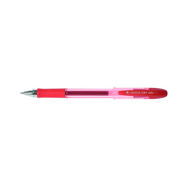 Q-Connect QuickDry Gel Pen Red Pk12 image