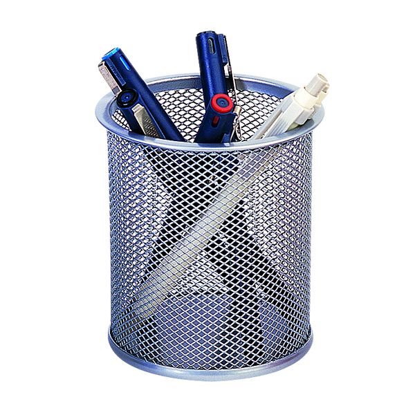 Q-Connect Mesh Pen Pot Silv Kf00846 image