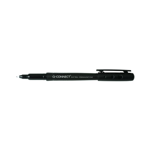 OHP Pen Perm Fine Black Pack 10 image
