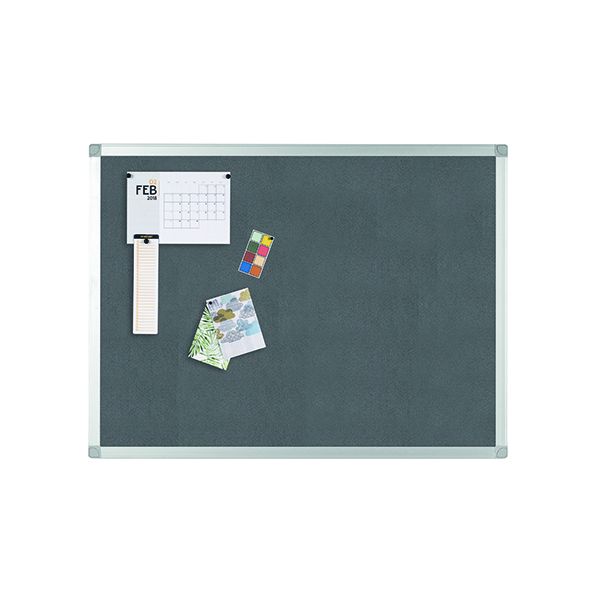 Q-Connect Noticeboard 1800x1200 Grey image
