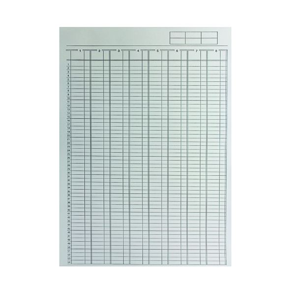 Q-Connect 8 Column Analysis Pad A4 image
