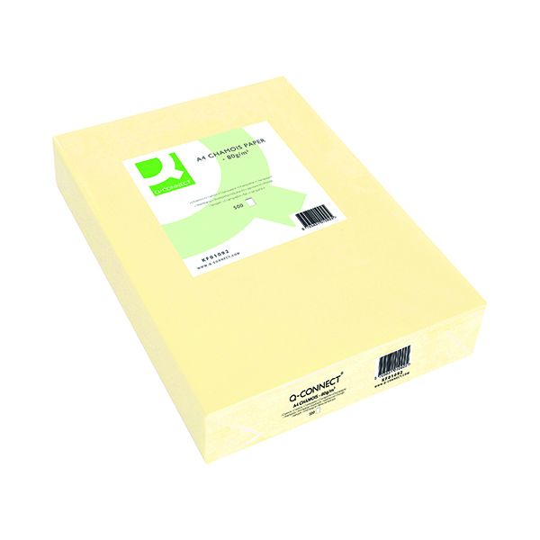 Q Connect Cream Copier A4 Paper 80gsm 500 Pack KF01092