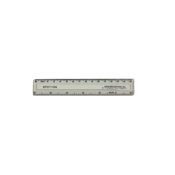 Q Connect Ruler 15cm Clear Pk10 image