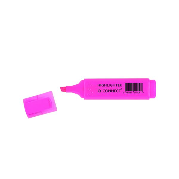 Q-Connect Highlighter Pen Pink Pk10 image