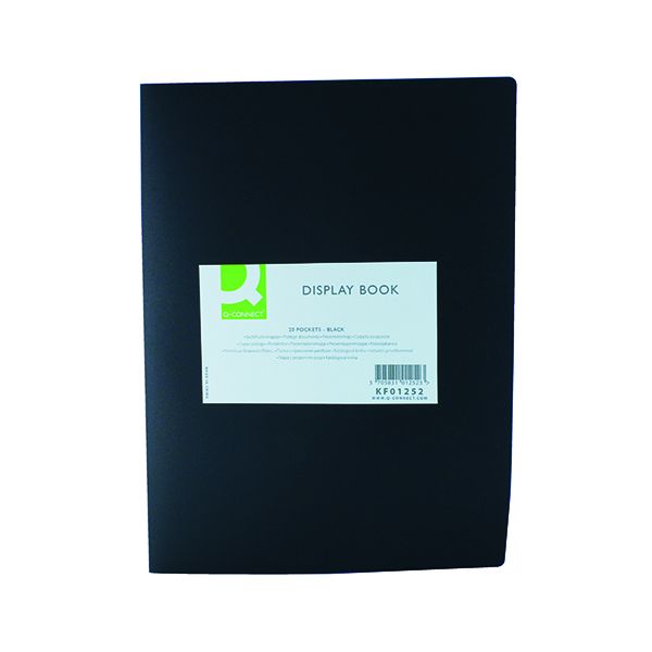Q-Connect Display Book 20 Pocket Blk image