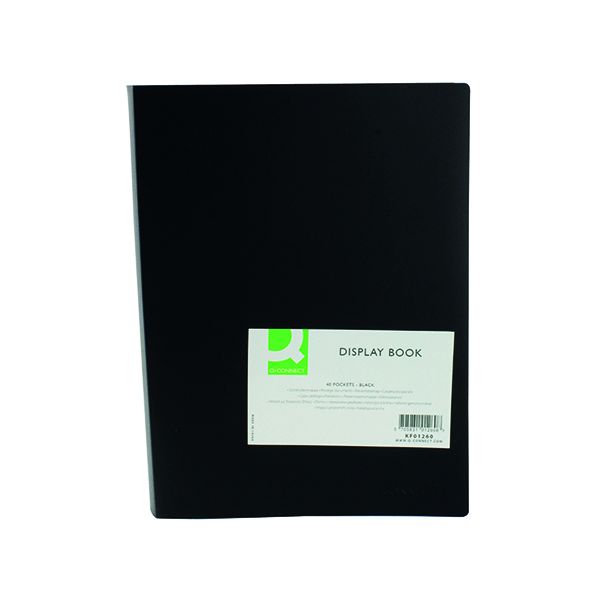 Q-Connect Display Book 40 Pocket Blk image