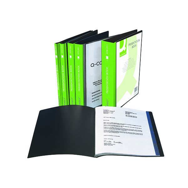 Q-Connect Pres Dsp Book 10Pkt Blk image