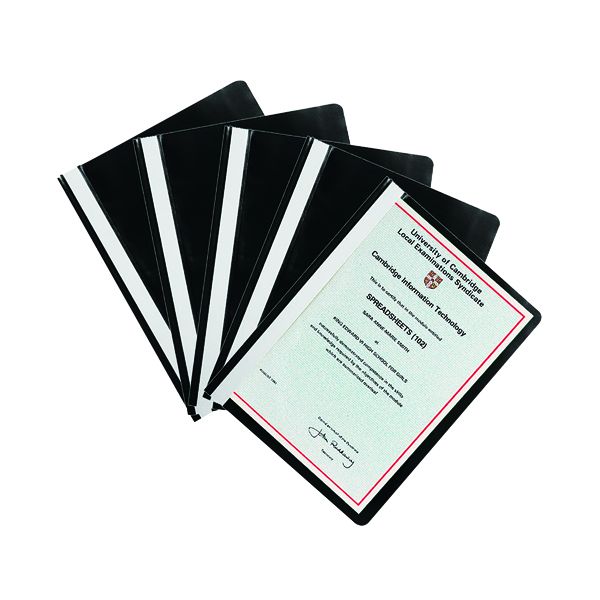 Q Connect Project Folder A4 Black 25 Pack KF01453