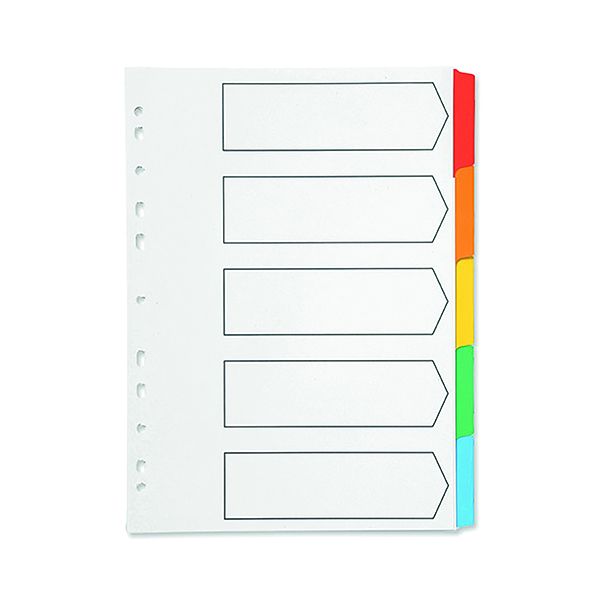 Q-Connect Index A4 Multi-Colour Btab image
