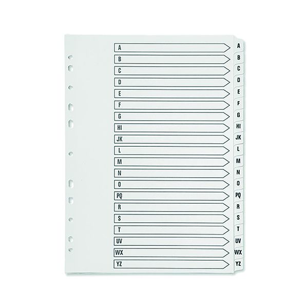 Q Connect Index A-Z 20Pt Reinf Wht image