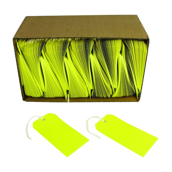 Strung Tag 120X60 Yellow Pk1000 image