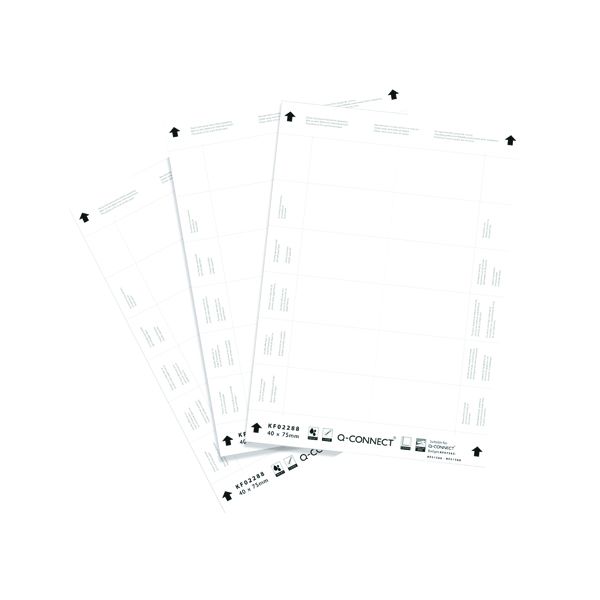 Name Badge Inserts 40X75Mm 25 Sheets image