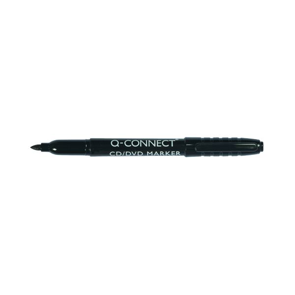 Q Connect Fine Perm Markers Black image