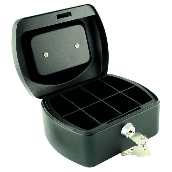 Q-Connect 6 Inch Black Cash Box image