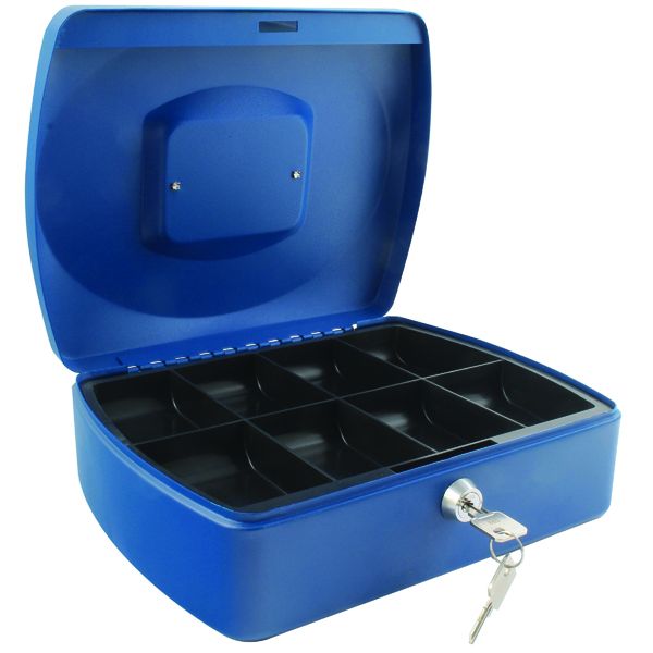 Q-Connect 10 Inch Blue Cash Box image