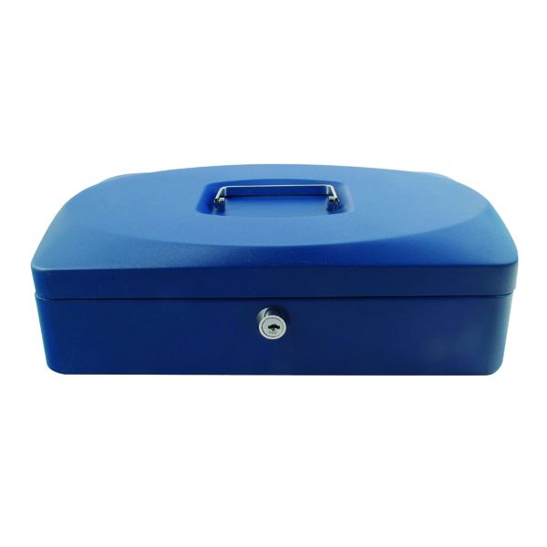 Q-Connect 12 Inch Blue Cash Box image