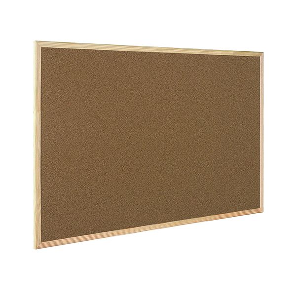 Q-Connect Cork Board Wooden Frame image