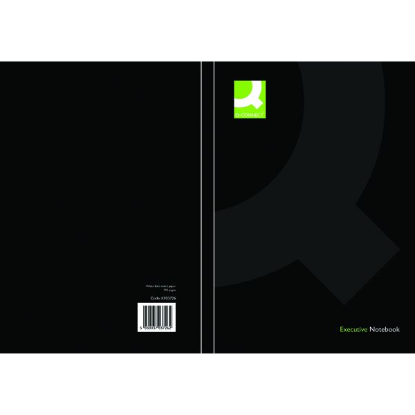 QCONNECT CASEBOUND A5 HARDBACK BLACK image