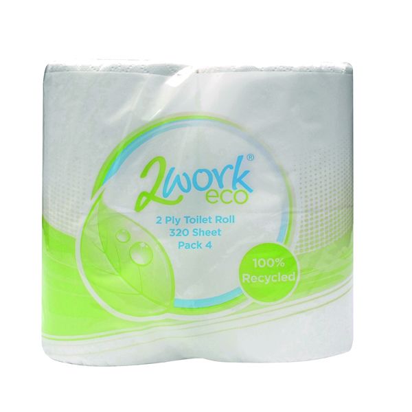 2Work 2 Ply Recycled Toilet Roll image