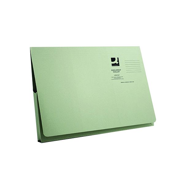 Q-Connect Doc Wlts 300Gsm Grn Pk50 image