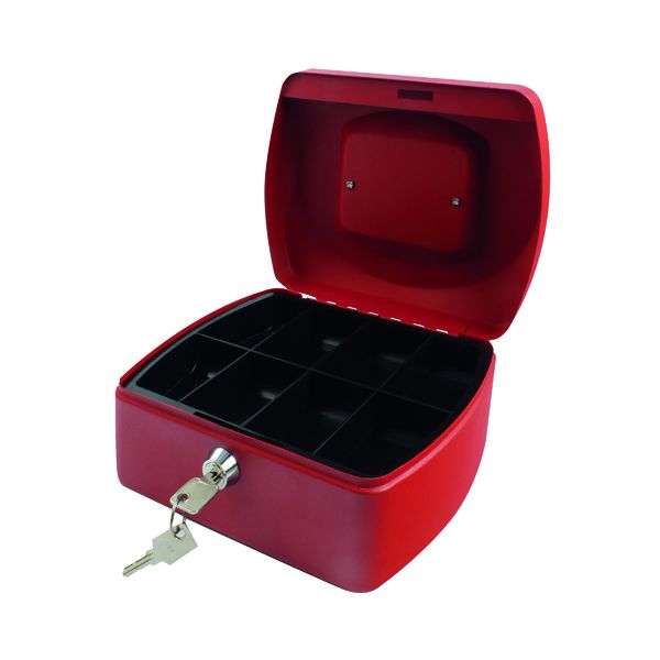 Q-Connect Red 8 Inch Cash Box image