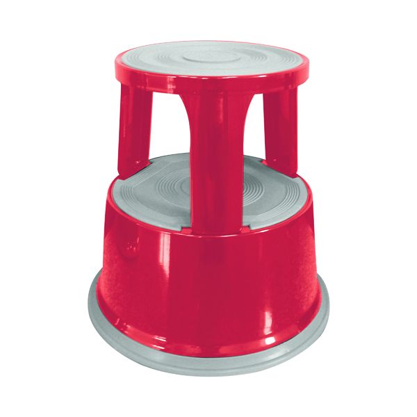 Q-Connect Red Metal Step Stool image