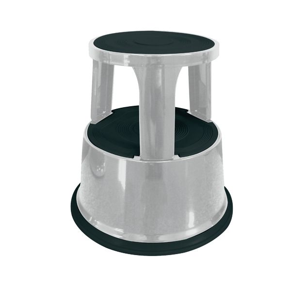 QCONNECT METAL STEP STOOL LIGHT GREY image