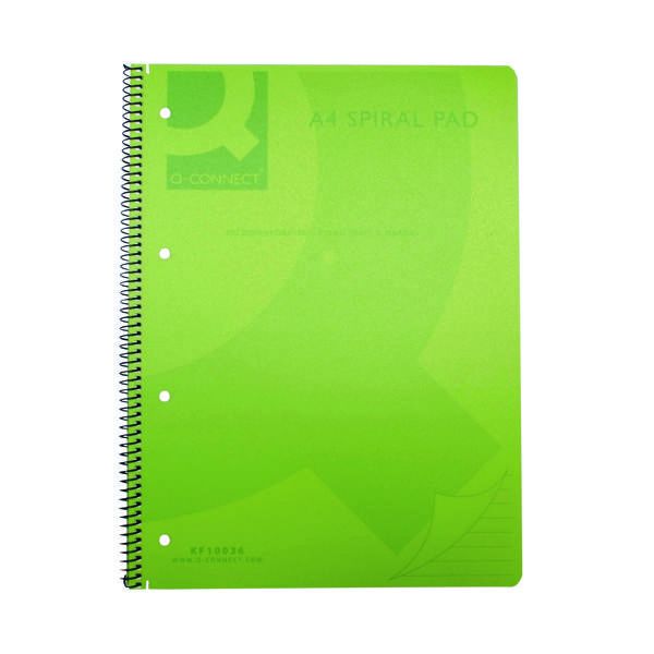 Q-Connect Poly Spiral A4 Bk Trans image
