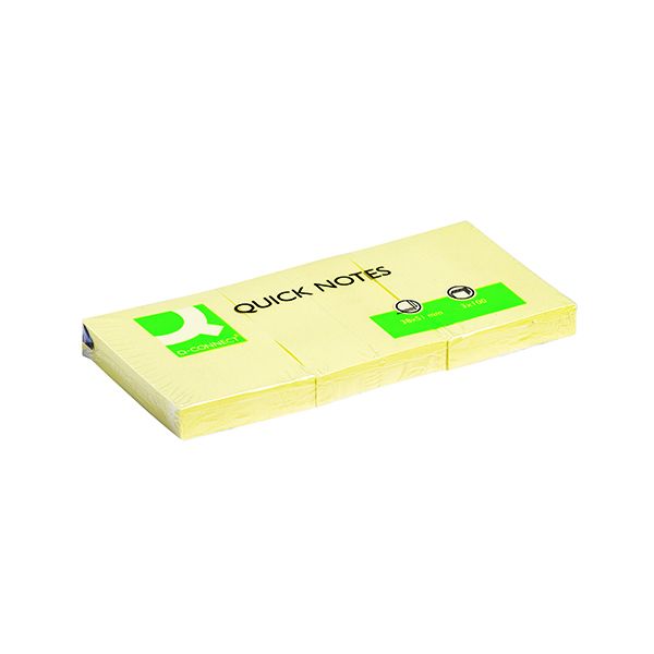 Q-Connect Ylw 38x51 Quick Notes Pk12 image