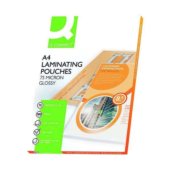 Q-Connect A4 2x75M Lamg Pouch Pk100 image