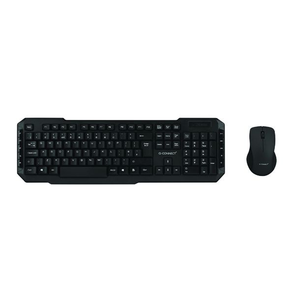 QCONNECT WIRELESS KEYBOARD/MOUSE BLK image