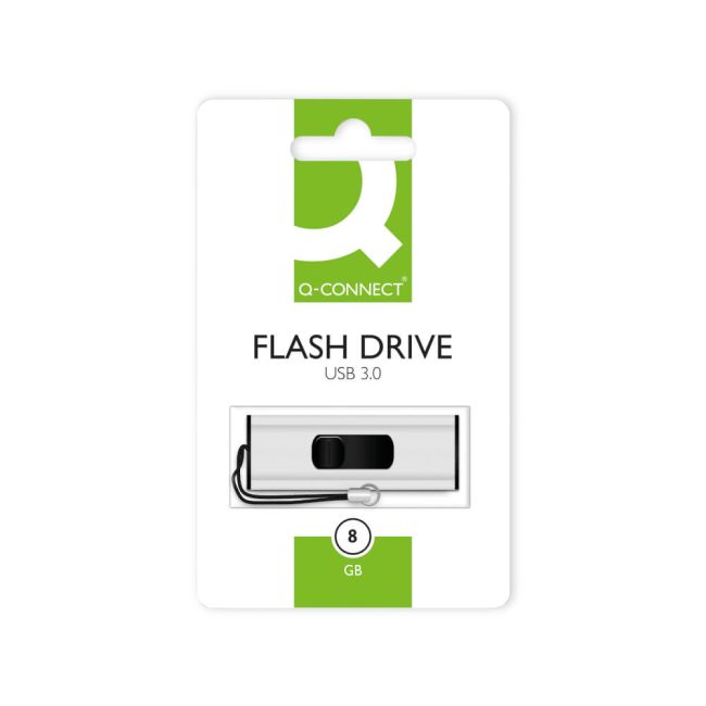 Q-Connect USB Flash Drive 3.2 8GB Silver KF16368 image 1