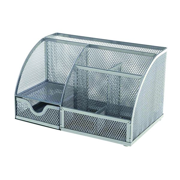 Q-Connect Curved Dtop Organiser Slv image