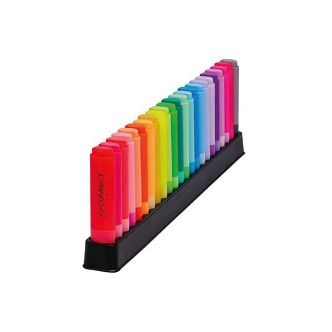 Q-Connect Highlighter Pens Deskset Assorted Pack of 23 KF17782 image 1