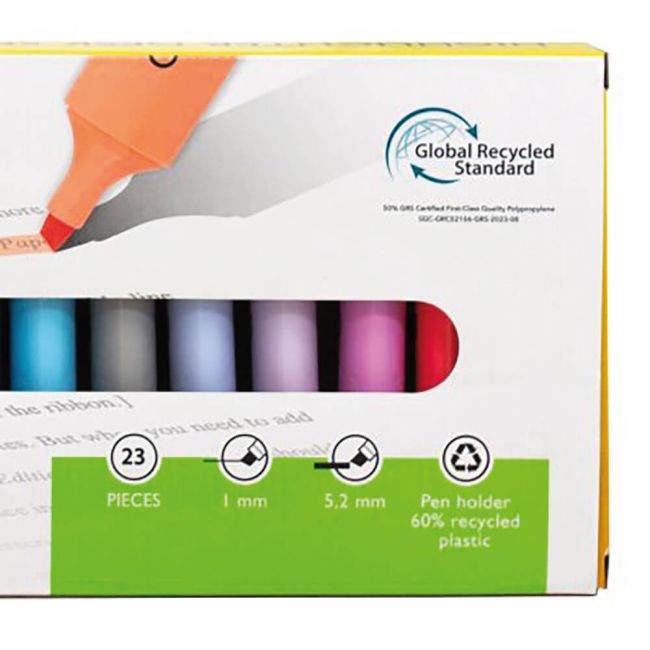 Q-Connect Highlighter Pens Deskset Assorted Pack of 23 KF17782 image 3