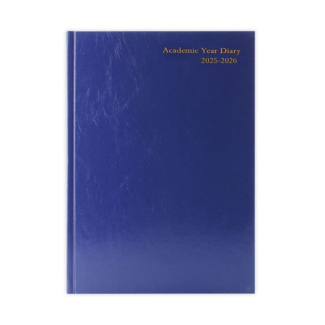 5 Star Academic Diary Day Per Page A5 Blue 2025-2026 KF1A5ABU25 image 1