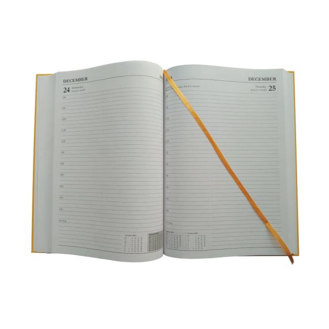 Academic Diary Day Per Page A5 Yellow 2025-26 KF1A5AYL25 image 2