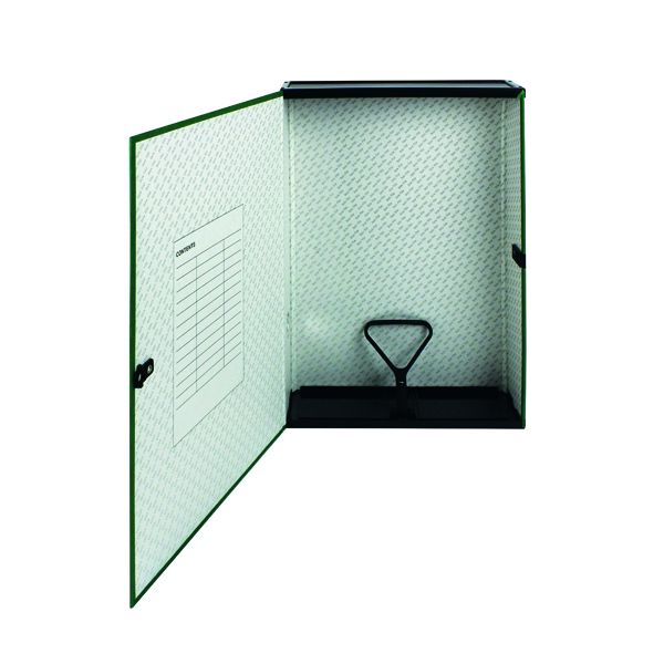 Q-Connect 75mm Box File FC Green Pk5 image