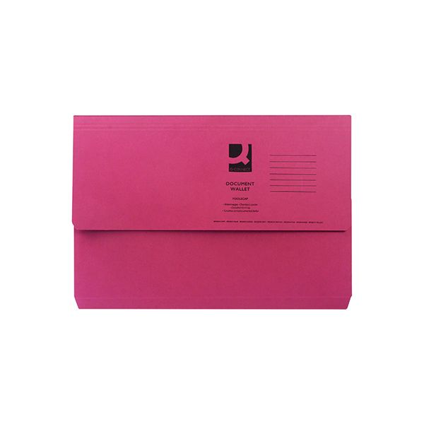 Q-Connect Document Wallet Fs Red image